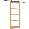 Slankios durys ORKDAL Natūrali ir juoda 93 x 211 cm
