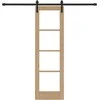 Slankios durys ORKDAL Natūrali ir juoda 61 x 198,5 cm