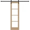 Slankios durys ORKDAL Natūrali ir juoda 61 x 198,5 cm