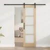 Slankios durys ORKDAL Natūrali ir juoda 61 x 198,5 cm