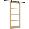 Slankios durys ORKDAL Natūrali ir juoda 93 x 202 cm