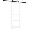 Slankios durys ORKDAL Balta ir juoda 83 x 202 cm
