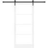 Slankios durys 93 x 211 cm Tvirtos pušies mediena ir stiklas
