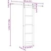 Slankios durys 61 x 198,5 cm Tvirtos pušies mediena ir stiklas