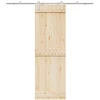Stumdomų durų įrangos rinkinys, sidabr., 200cm, nerūd. plien.