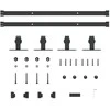 stumdomų spintelių durų komplektas 122 cm anglinis plienas