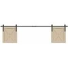 stumdomų spintelių durų komplektas 200 cm anglinis plienas