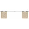 stumdomų spintelių durų komplektas 200 cm anglinis plienas