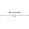 stumdomų spintelių durų komplektas 244 cm anglinis plienas