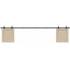 stumdomų spintelių durų komplektas 244 cm anglinis plienas