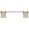 stumdomų spintelių durų komplektas 244 cm anglinis plienas
