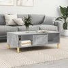 Kavos staliukas Betono pilka 102 x 55 x 35 cm Apdirbta mediena