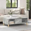 Kavos staliukas Betono pilka 102 x 55 x 35 cm Apdirbta mediena