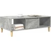 Kavos staliukas Betono pilka 102 x 55 x 35 cm Apdirbta mediena