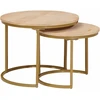 Sudediami kavos stalai 2 vnt. Ruda 50 x 50 x 40 cm