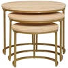 Sudediami kavos stalai 3 vnt. Ruda 54 x 54 x 40 cm