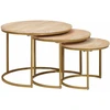 Sudediami kavos stalai 3 vnt. Ruda 54 x 54 x 40 cm