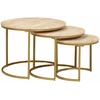 Sudediami kavos stalai 3 vnt. Ruda 54 x 54 x 40 cm