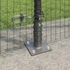 Suvirinta vielos tvora su betono baze 10 x 1,4 m Pilka