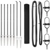 Suvirintas vielinis tvoras su smailiais galais Plienas ir PVC