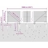 Suvirintas vielinis tvoras su smailiais galais 100 x 0,8 m