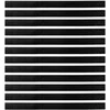 Sukabinamų durų šepetėlių sandarikliai 12 pcs Balta 100 cm