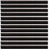 Sukabinamų durų šepetėlių sandarikliai 12 pcs Ruda 100 cm