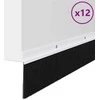 Sukabinamų durų šepetėlių sandarikliai 12 pcs Balta 100 cm