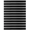 Sukabinamų durų šepetėlių sandarikliai 12 pcs Sidabro 100 cm