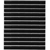 Sukabinamų durų šepetėlių sandarikliai 12 pcs Juoda 100 cm
