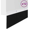 Sukabinamų durų šepetėlių sandarikliai 12 pcs Balta 100 cm