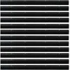 Sukabinamų durų šepetėlių sandarikliai 12 pcs Juoda 100 cm