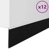 Sukabinamų durų šepetėlių sandarikliai 12 pcs Balta 100 cm