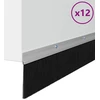 Sukabinamų durų šepetėlių sandarikliai 12 vnt. Sidabrinė 100 cm