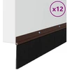 Sukabinamų durų šepetėlių sandarikliai 12 vnt. Ruda 100 cm