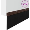 Sukabinamų durų šepetėlių sandarikliai 12 vnt. Ruda 100 cm