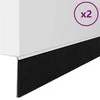 Sukabinamų durų šepetėlių sandarikliai 2 pcs Balta 100 cm