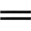 Sukabinamų durų šepetėlių sandarikliai 2 pcs Juoda 100 cm