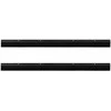 Sukabinamų durų šepetėlių sandarikliai 2 pcs Juoda 100 cm