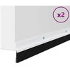 Sukabinamų durų šepetėlių sandarikliai 2 pcs Balta 100 cm