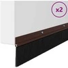 Sukabinamų durų šepetėlių sandarikliai 2 pcs Ruda 100 cm