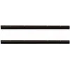 Sukabinamų durų šepetėlių sandarikliai 2 pcs Ruda 100 cm