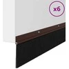 Sukabinamų durų šepetėlių sandarikliai 6 pcs Ruda 100 cm