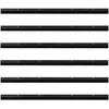 Sukabinamų durų šepetėlių sandarikliai 6 pcs Juoda 100 cm