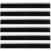 Sukabinamų durų šepetėlių sandarikliai 6 pcs Sidabro 100 cm