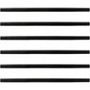 Sukabinamų durų šepetėlių sandarikliai 6 pcs Sidabro 100 cm