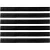 Sukabinamų durų šepetėlių sandarikliai 6 pcs Balta 100 cm