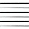 Sukabinamų durų šepetėlių sandarikliai 6 pcs Sidabro 100 cm