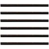 Sukabinamų durų šepetėlių sandarikliai 6 pcs Ruda 100 cm