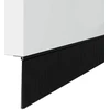 Sukabinamų durų šepetėlių sandarikliai 6 vnt. Juoda 100 cm